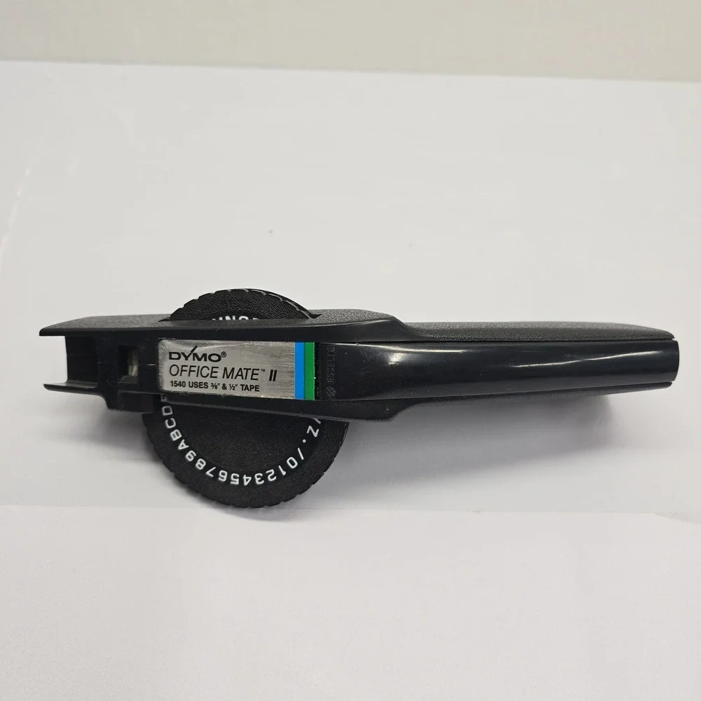 DYMO Office‎ Mate II 1540 Vintage Embossing Label Maker Black Handheld Printer